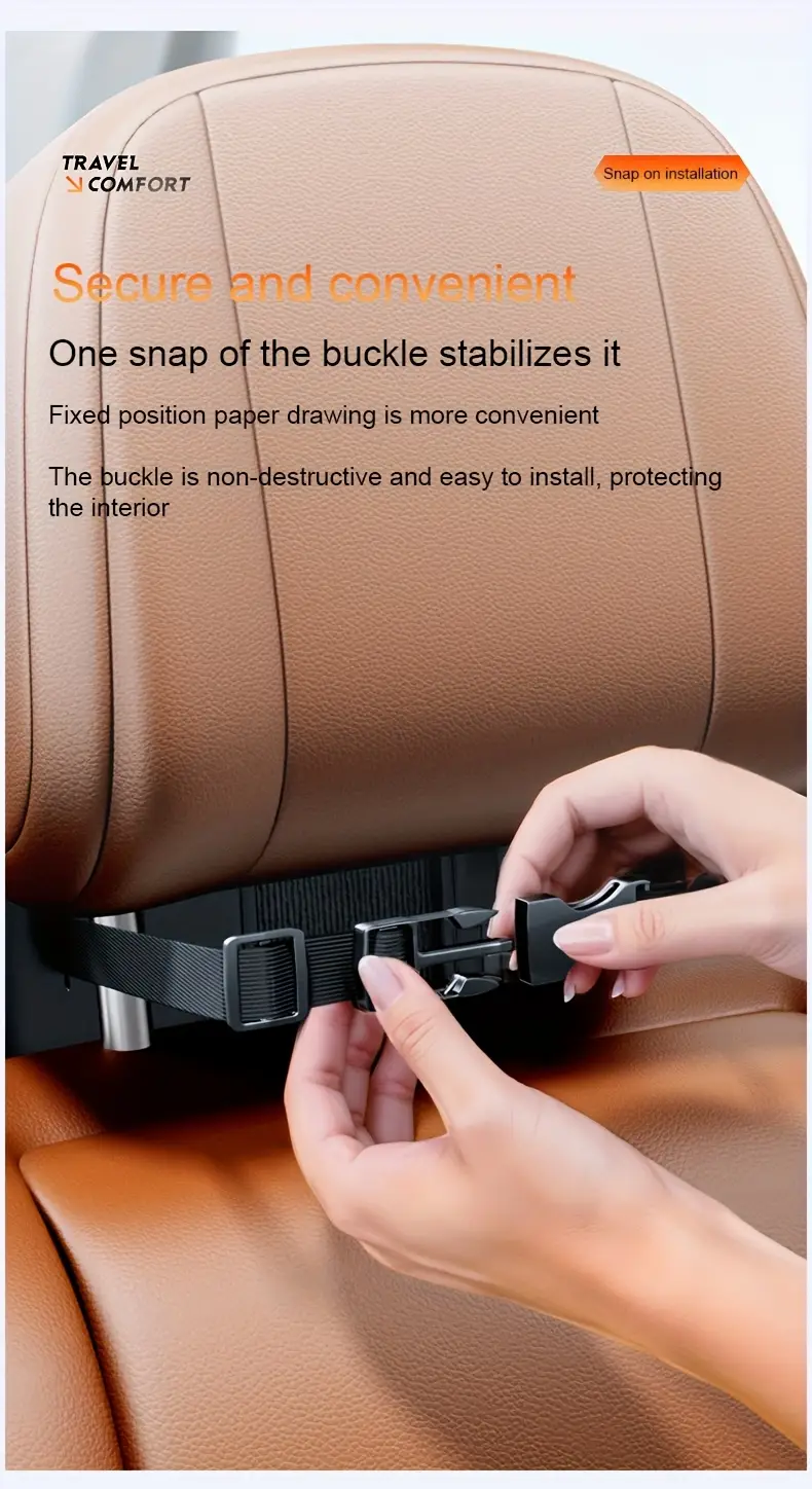 1pc leather car seat back tissue holder smooth extraction universal vehicles with armrest and headrest high quality interior accessory tissue holder for car Product details 5