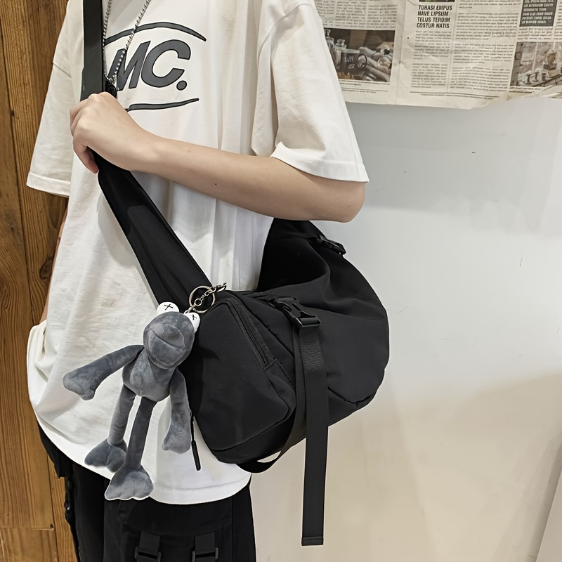 Men's Casual Crossbody Shoulder Bag – Multi-Pocket, Single Strap, Machine Commute