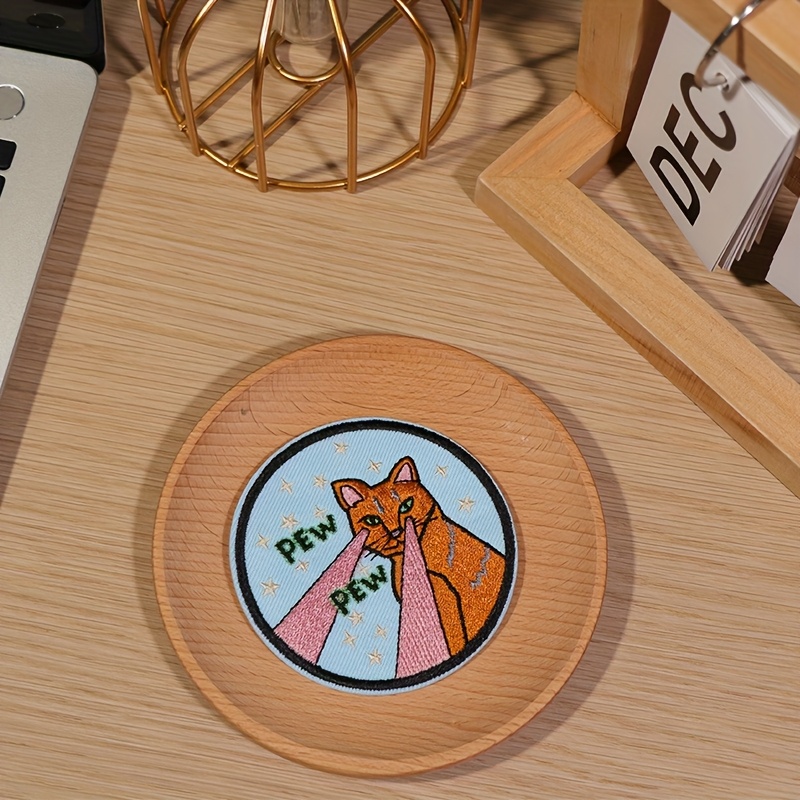 E-shop 1 Stück Bügel-Stickerei-Patches Kompatibel für Kleidung, Hüte, - Niedliche Tier- & Applikationsabzeichen mit Nähfreier Aktivierung,