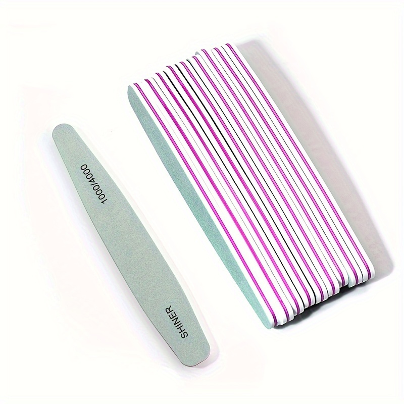 20pcs Per Batch Of Professional Nail Buffer Files, 1000/4000 Grit For Smoothing And Polishing, Nail Tools For