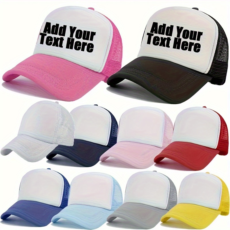 

Personalized Baseball Caps With Custom Text, Photo, Logo – Ideal For Party Suppliers, Dacron & Spandex Blend, Non-stretch Fabric, Lightweight, Hand Washable – Unisex Adjustable Snapback