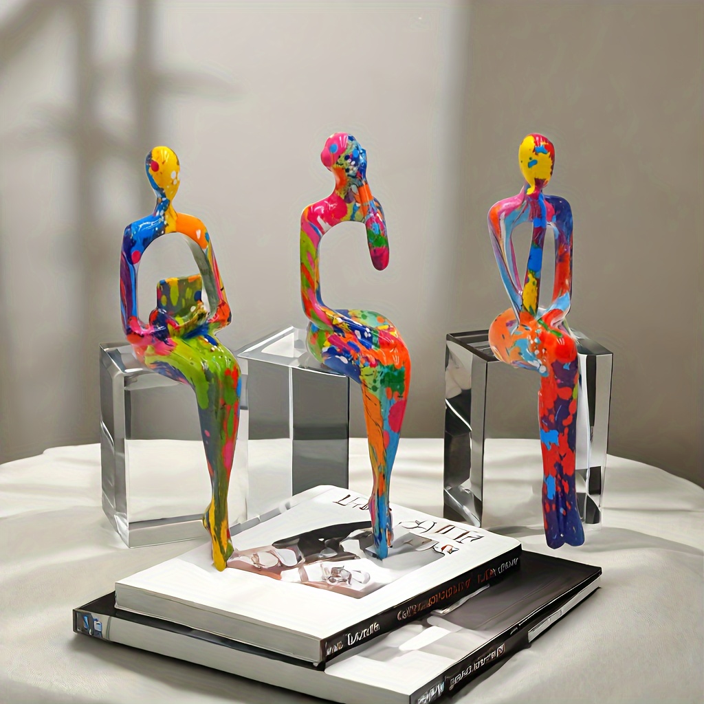 Image of Color Foot Abstract Figure Art Decoration, Tv Cabinet Porch Decoration Living Room Home Decoration Decoration For Christmas,halloween Decorations,fall Home Decor Collectible Figurines