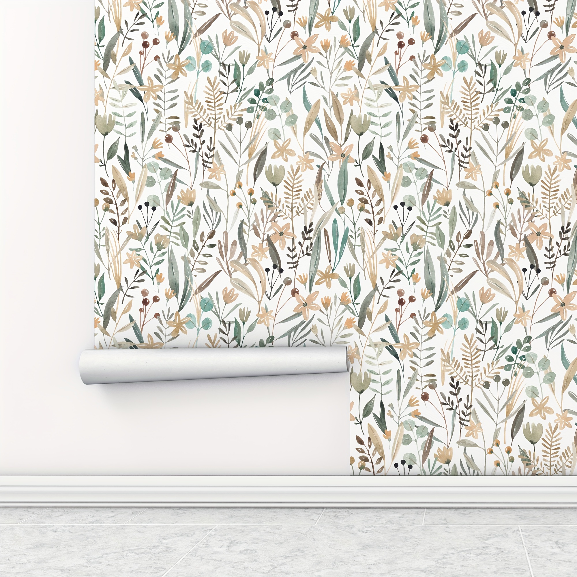 Coquette Floral Peel 'n Stick or Prepasted Wallpaper Made in the USA  Vinyl-free Non-toxic -  Canada