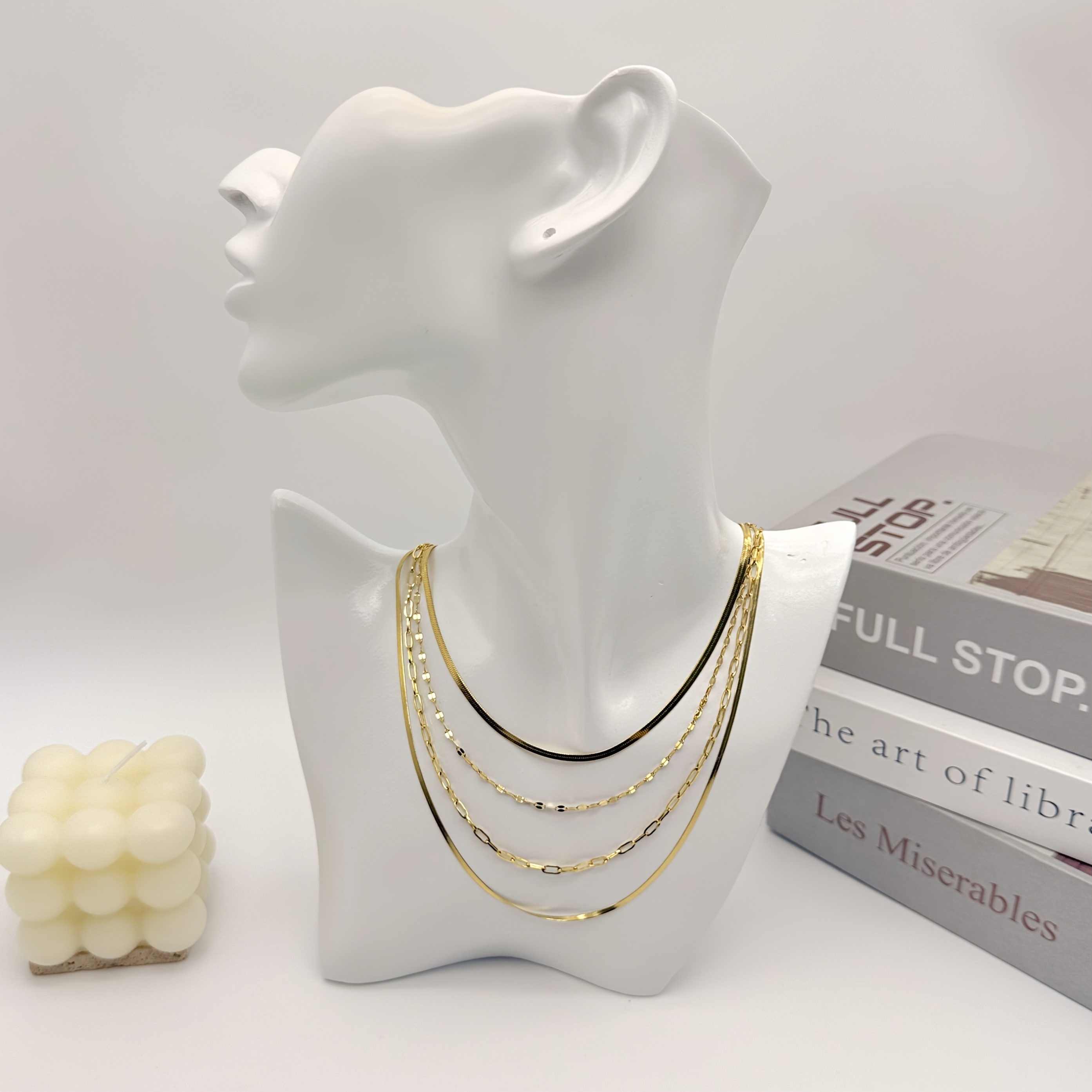 1pc 18K Golden Plated Multi-layer Necklace for Women