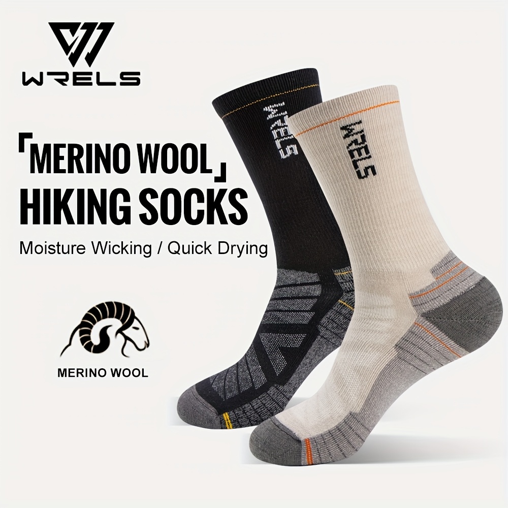   of   merino wool athletic socks featuring a towel like   for shock absorption designed to be breathable and comfortable   activities like cycling running basketball and soccer