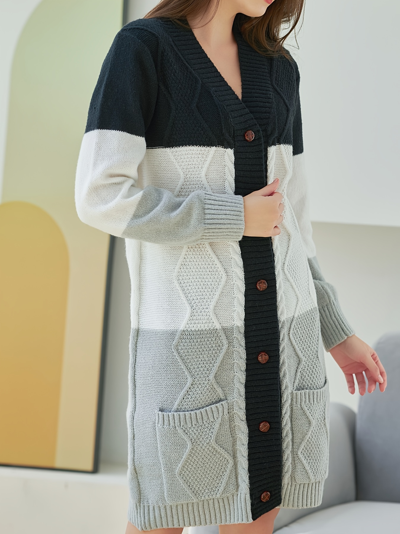 Cos colour 2024 block cardigan