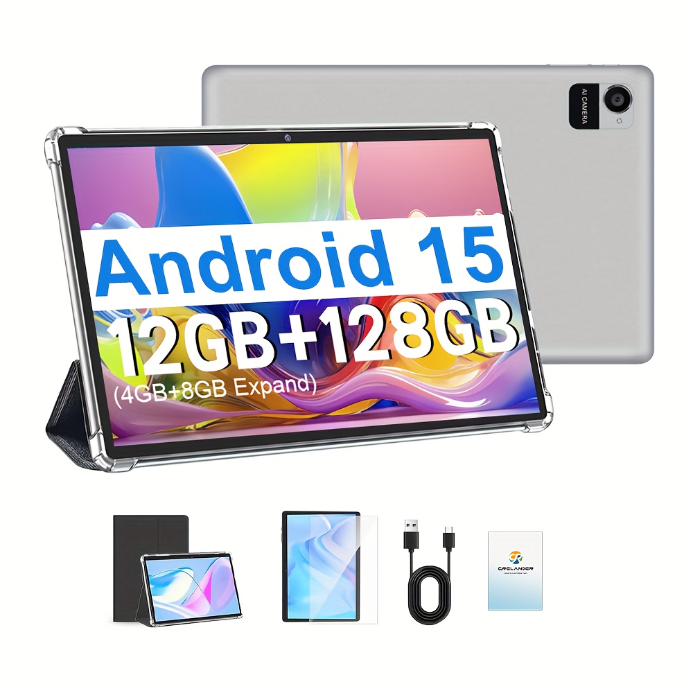 Imagen de 📱 CRELANDER 2025 – Tablet Android 15 2-en-1: tu oficina portátil