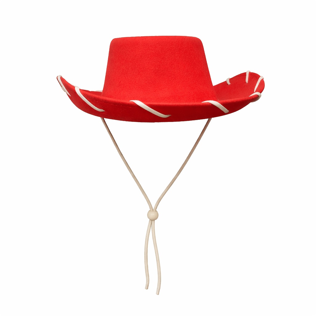 TEMU New Roped Cowboy Hat, 1pc Hat With 1pc Hat Box For Safe Shipping, Party Fashion Cowboy Hat, Adjustable Buttons, Western Hat, Versatile Gentleman