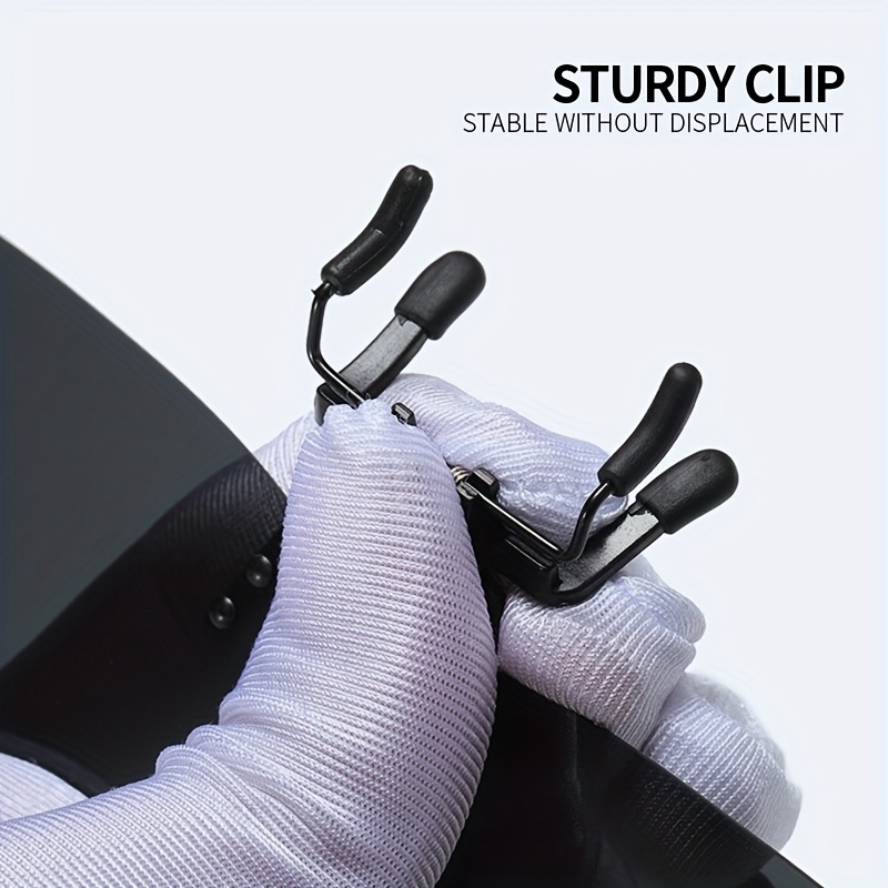 2pcs Easy Rectangle Polarized Clip-On Glasses