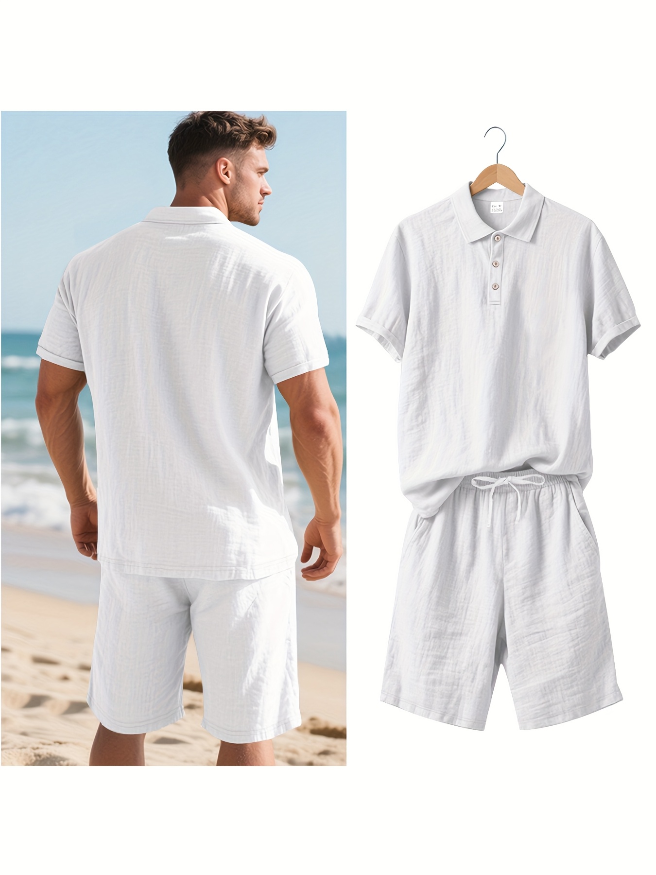 Un Short à Porter Avec Une Chemise à Manches Longues En Lin Blanche Pour Un Style Chic Decontractés à 30 Ans (2 Tenues Et Looks) | France