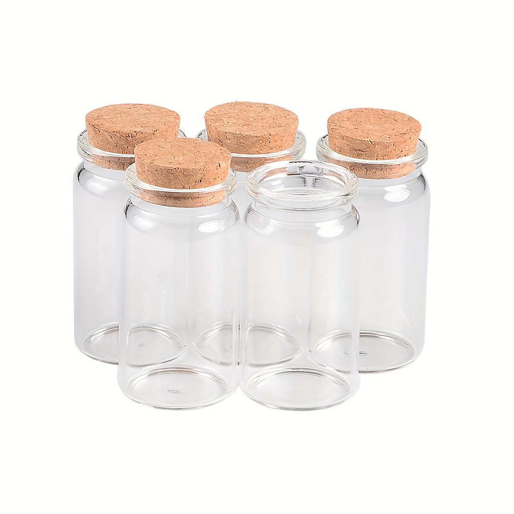 

6pcs 1.7oz Glass Jars - For , & Decorations, Reusable Round Bottles For Diy Projects, For Christmas & Seasonal