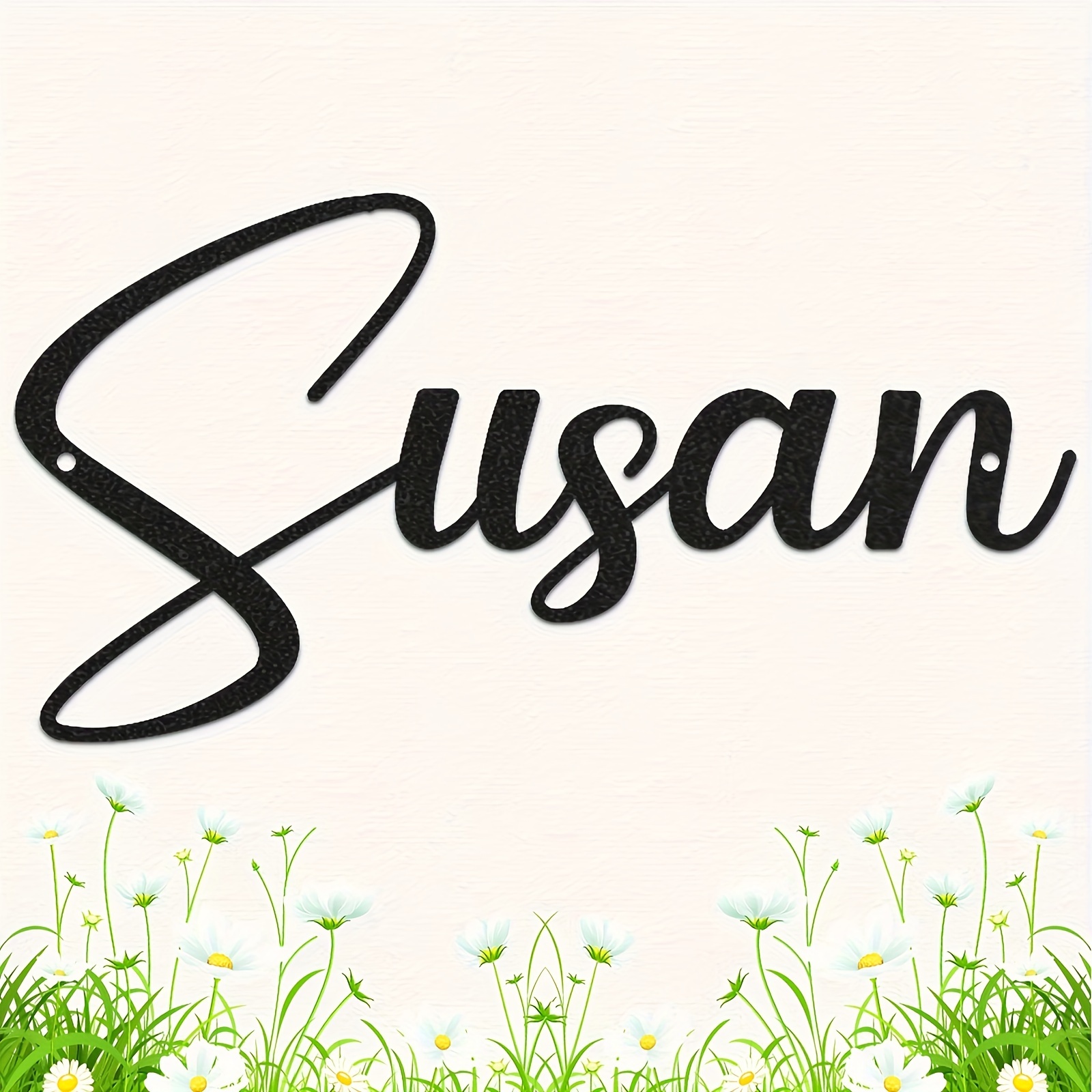 TEMU Custom Unique Metal Name Signs - Handwritten Font, Home Decor, Weddings, , And Anniversaries - With Adhesive Backing For Easy Wall Application,