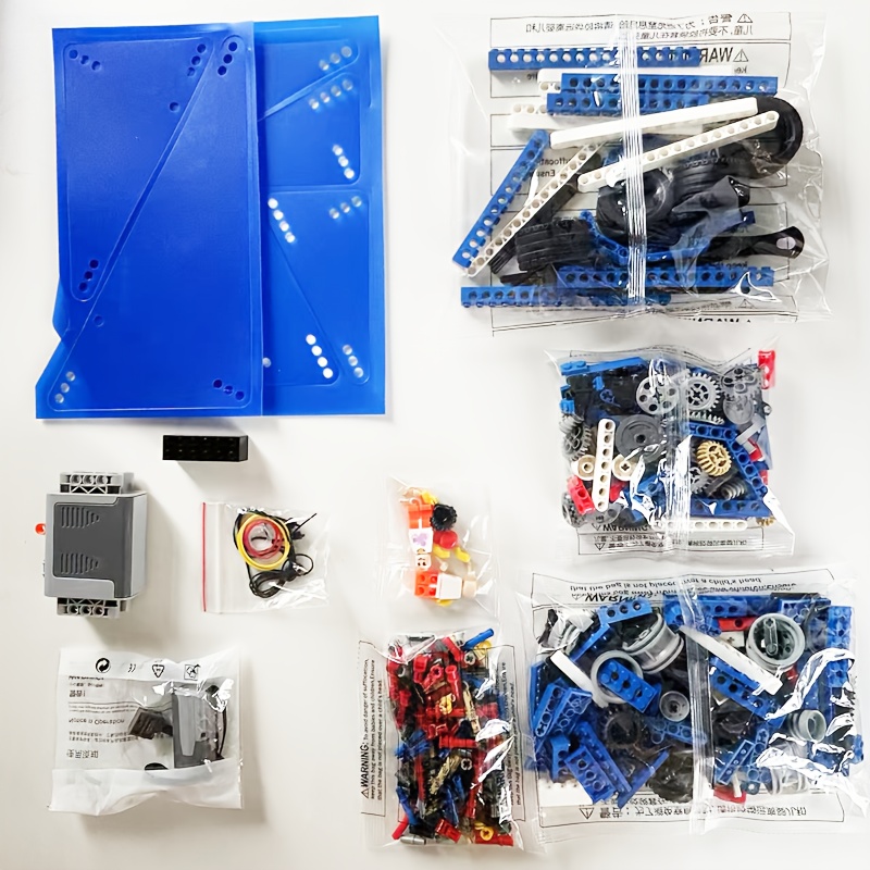 9686 educational building blocks set abs mechanical power - Temu