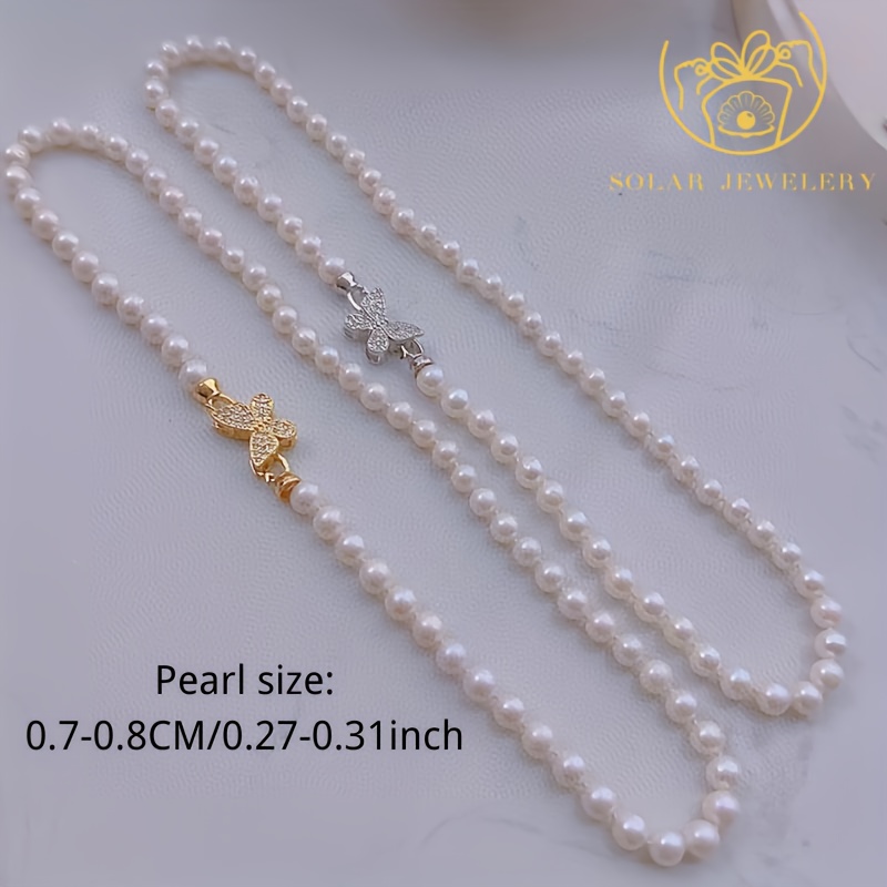 Women's Handmade Elegant Freshwater Pearls Collar Necklace, Gift Ready