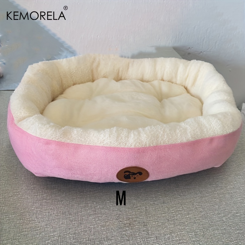 TEMU Kemorela Thickened Plush Cat And Dog Nest, Autumn And Winter , Round Pet Nest, Deep Mat Cat Nest, Multiple Sizes, Suitable For Small, Medium And