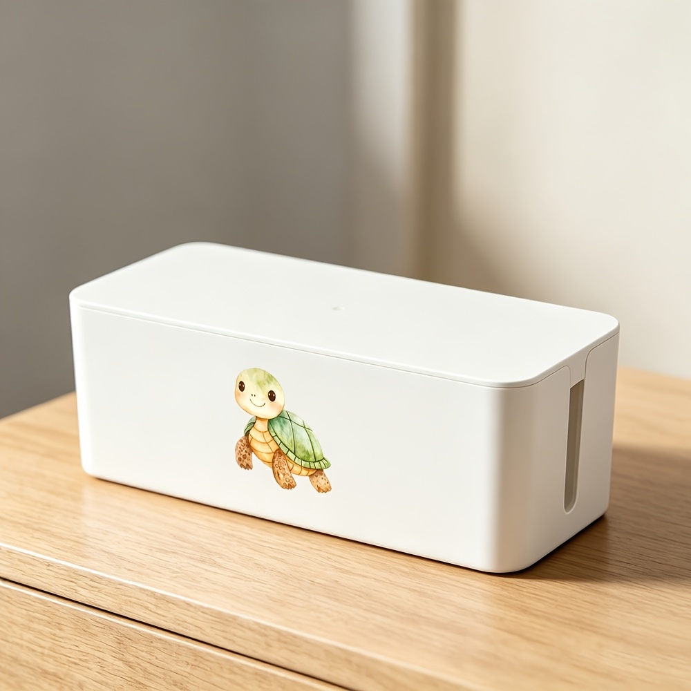 Stable Placement Power Storage Box with Turtle Design
