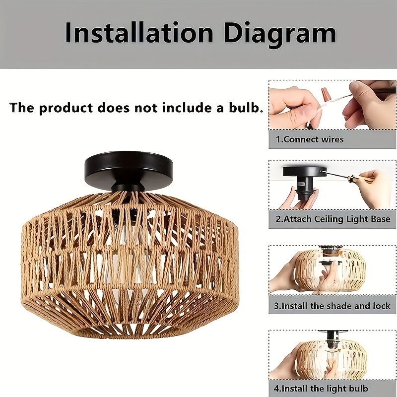 Unique Hand-woven Ceiling Light