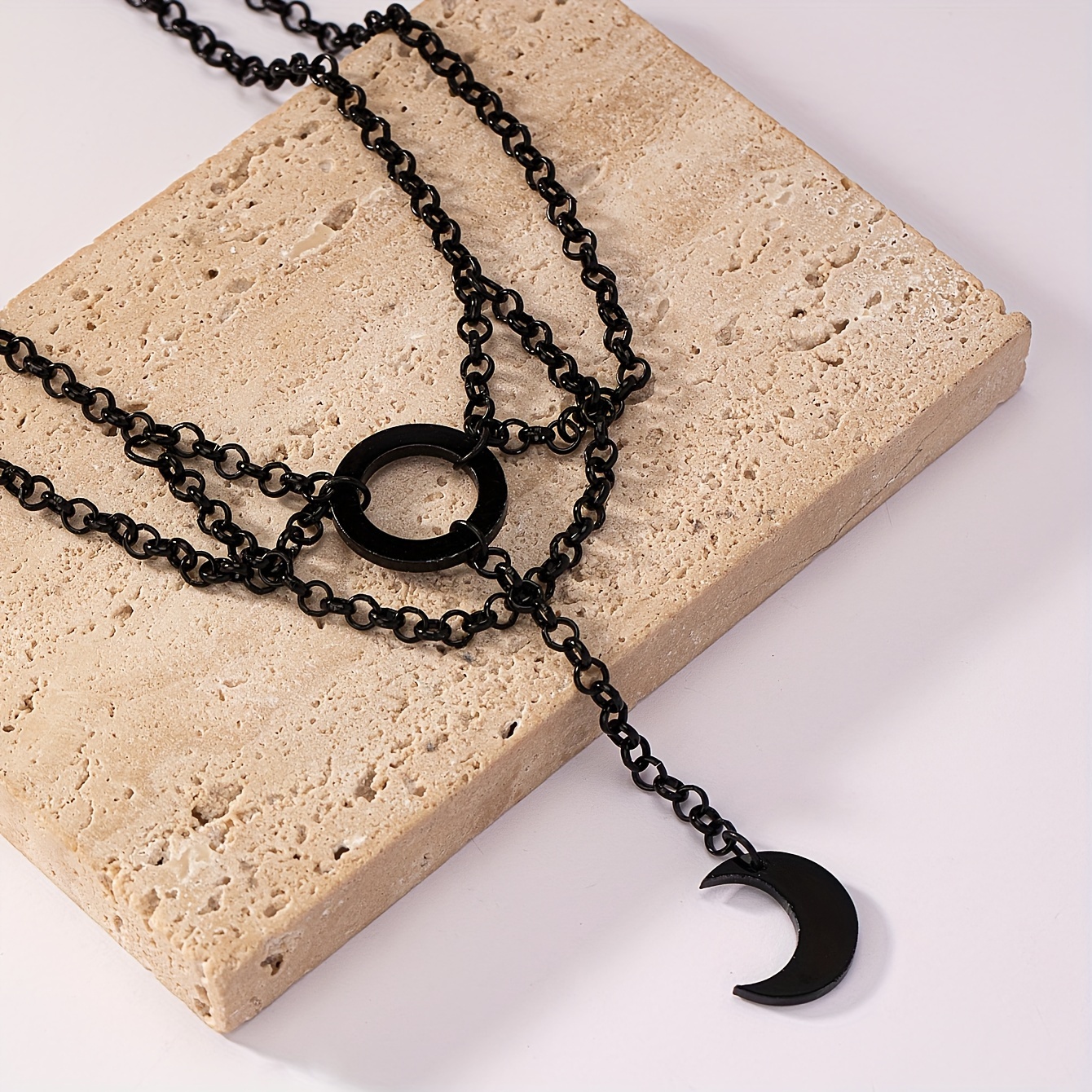 Collar Gótico De Cristal De Luna, Estilo Punk, Collar Con De | Cuotas