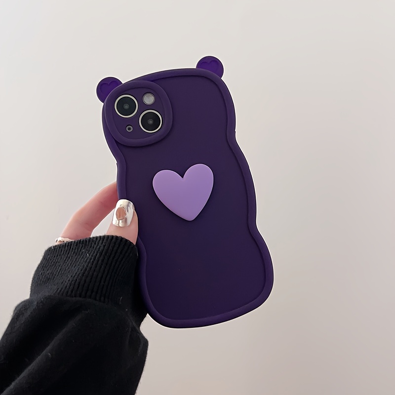 

Cat Ear Heart Design Tpu Case For With Air Cushion And Shockproof Protection (drop Tested From 6.6 Feet) Compatible With Latest Models