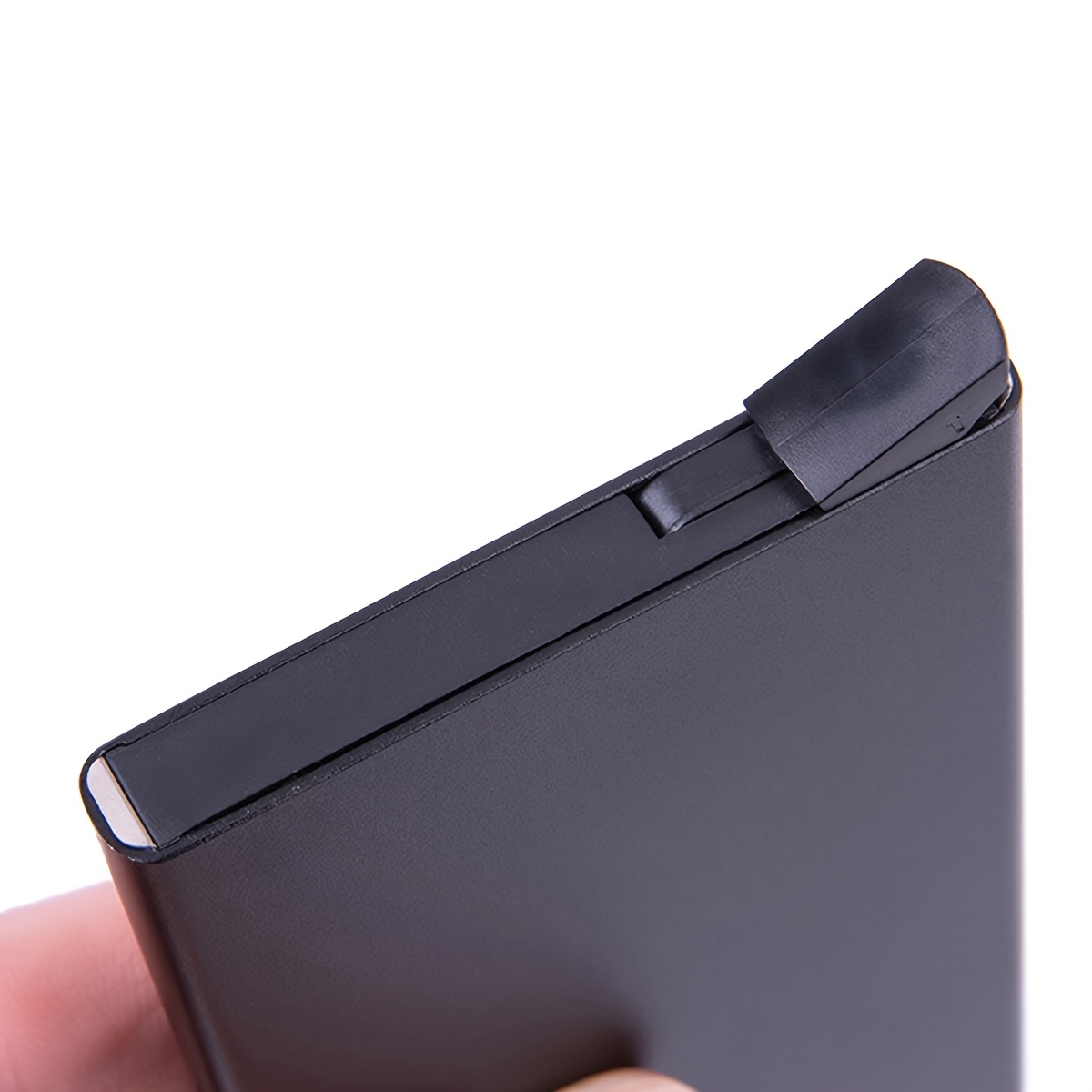 1 Men's Aluminum Card Holder Id Rfid Credit Card Holder Automatic Pop-up Bank Card Case Smart Detachable Mini Card Holder Holiday Gift Dad Daily Use Valentine's Day gift