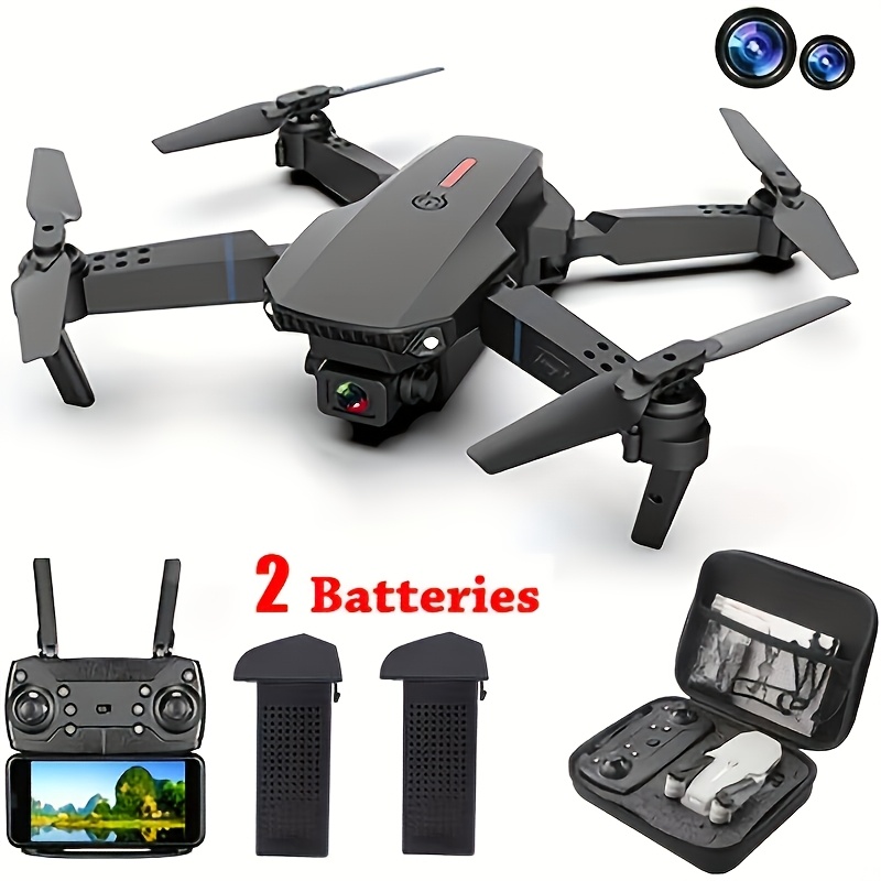 

Rc Drone With Sd Dual Camera Wifi Fpv Foldable Quadcopter 2 Batteries Or 1 Batteries Dual Camera Drone E99d Black Or Gray Single Battery Easy To Operate For Outdoor Aerial Photography Enthusiasts