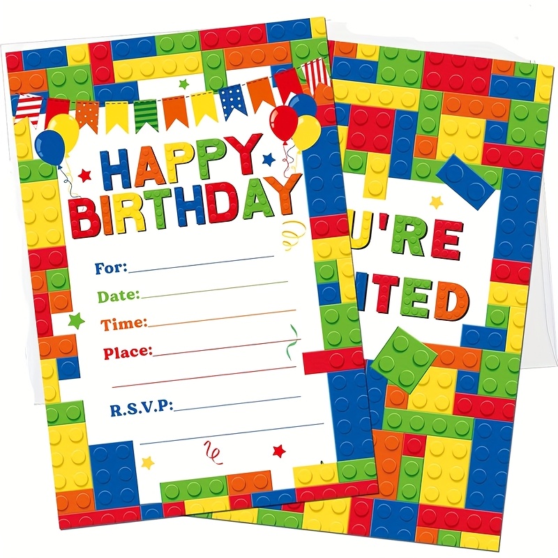 birthday invitation card sold on Temu Australia