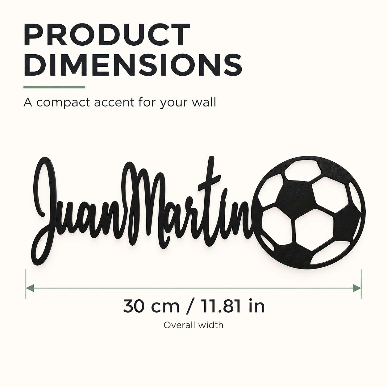TEMU Decoración de pared metálica personalizada con temática de fútbol, de pared metálico personalizado con temática de fútbol, placa de