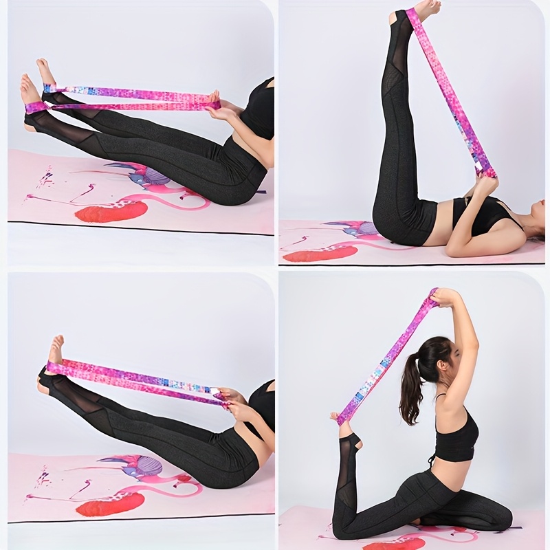 Sangle De Transport Pour Tapis De Yoga – Réglable, Légère, Bleu Clair – Pour Tous Les Tapis – Confortable épaule