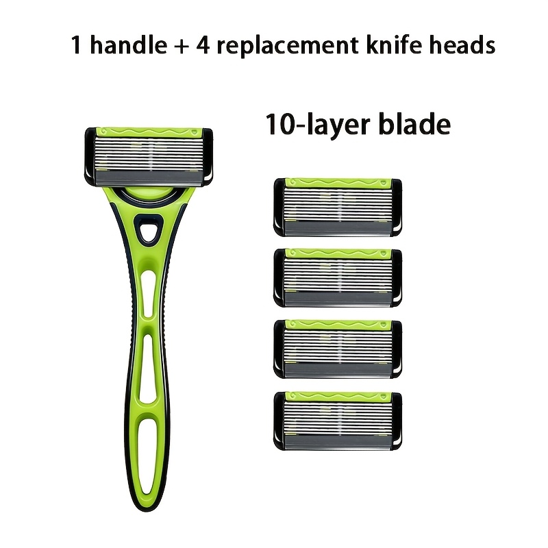 TEMU Rasoir de sécurité manuel 10th Layer Blade pour homme, tondeuse à barbe. La lame glisse en pour un rasage net provoquer d'irritation cutanée. Il
