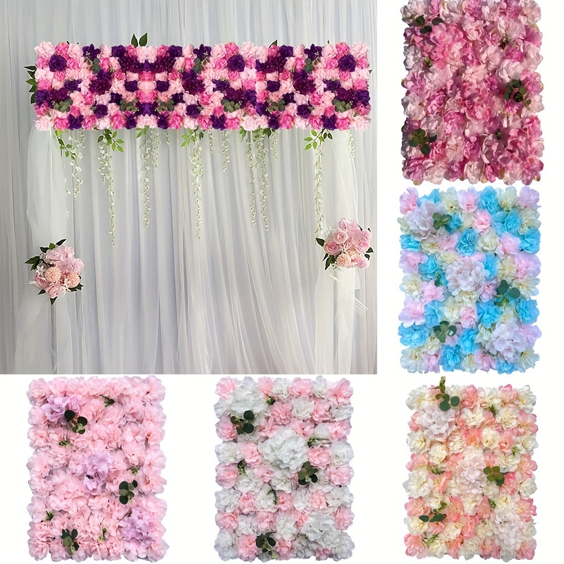 Artificial Flower Grid Panels,DIY Flowers Wall Frames,Flowers Wall Arches Backdrop,Plastic Fences Frames for Wedding Party Flower Grids,Artificial