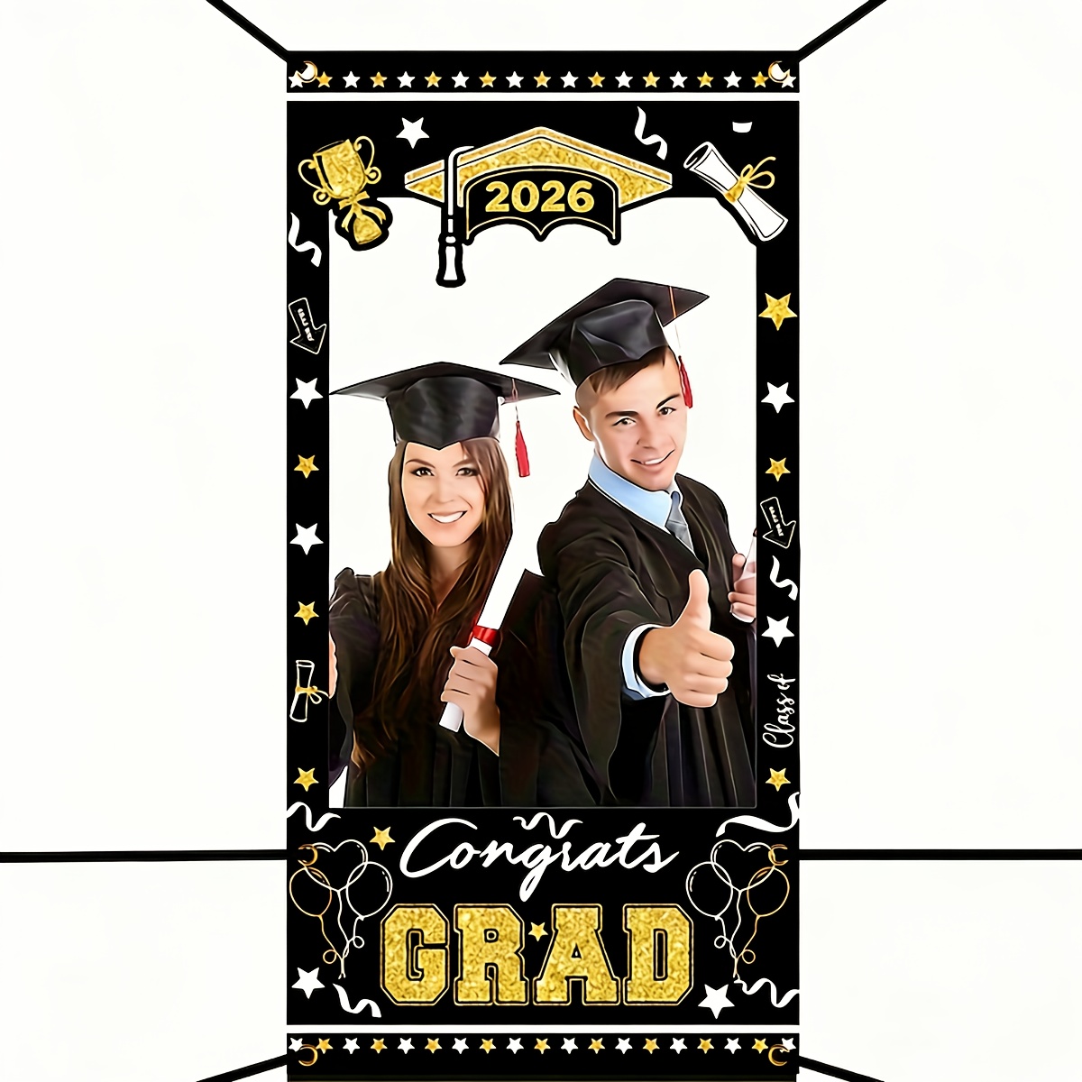 graduation decor sold on Temu United States