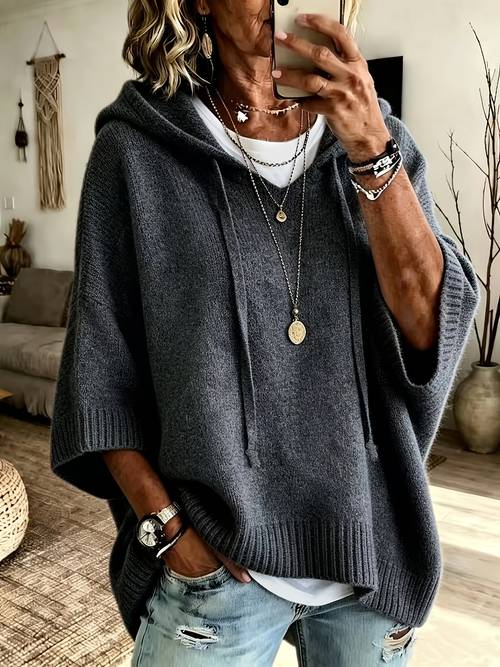 imagen del artículo tallas - tallas - sudadera con capucha y cordón casual para mujer, capucha y para elegantes, sudadera cómoda de corte , adecuada para mujeres con curvas elegantes en y otoño, ideal para ir al y para uso casual