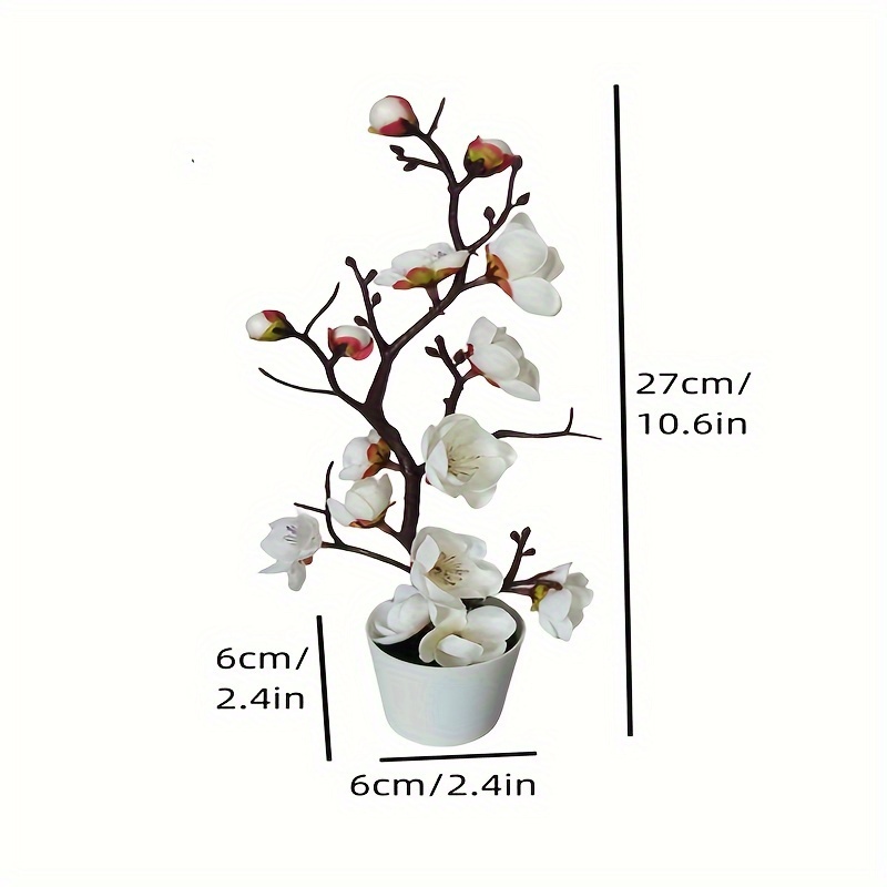 Plum Bonsai - For Indoor And Outdoor Decoration, An Ideal Holiday Gift And Desktop Accent
