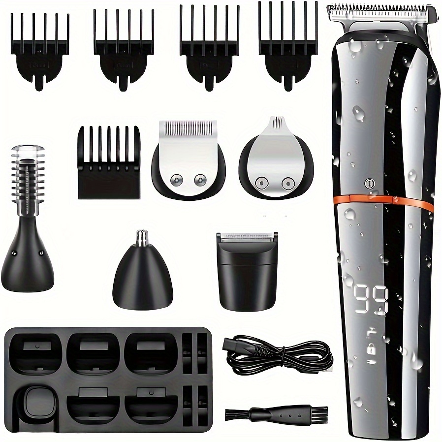 

Hair Clippers Kit, Beard Trimmer Hair Clipper, Nose Hair Trimmer, Usb Charging 6-in-1 Beauty Kit, Gifts For Men, Father's Day Gift