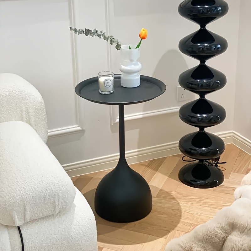 1pc Nordic Minimalist Side Table Creative Wrought Table Small Apartment Home Sofa Living Room Small Coffee Table Floor Tray Corner Table Bedside Table