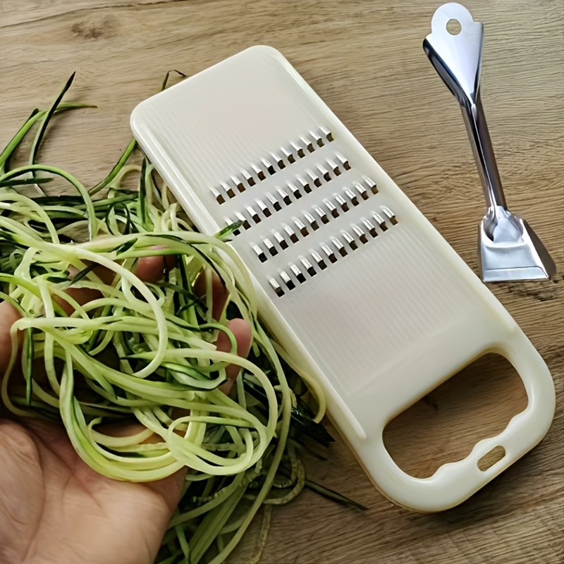 Daudzfunkcionāls dārzeņu rīve - Izturīgs plastmasas, neslīdoša rokturis, noturīgs pret traipiem un viegli tīrāms, virtuves griešanas rīks, salātu sagatavošanas ierīce, mājsaimniecības virtuves piederums, svētku dāvana