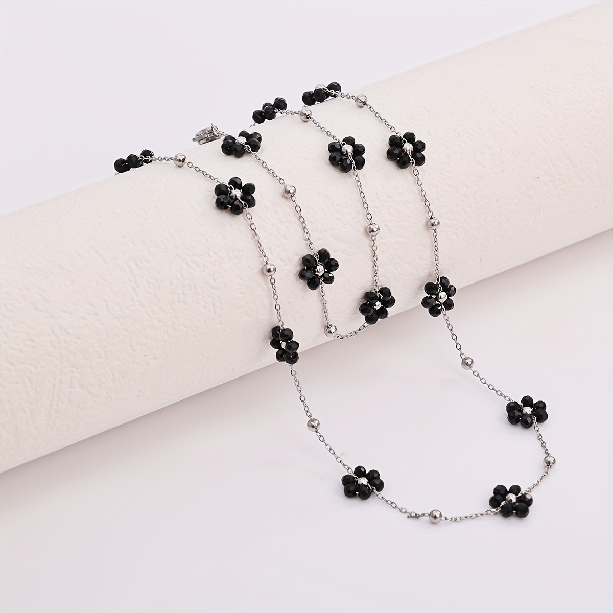 TEMU 1 Set Fashionable Premium Artificial Necklace And Bracelet Set