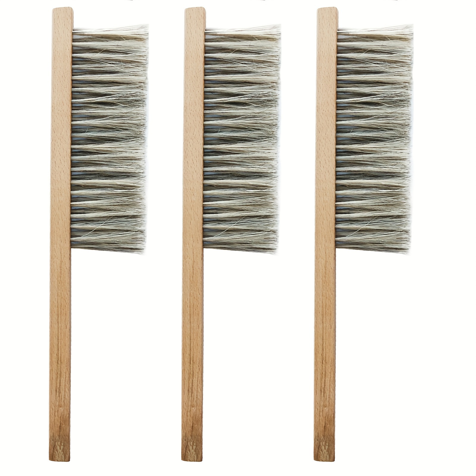 E-shop Set mit 3 Imkereibürsten für , Pferdehaarbürsten mit Holzgriffen, Ausrüstung für die Imkerei und die der Bienenstöcke