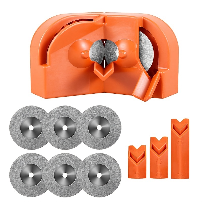 TEMU 10pcs Portable Twist Drill Grinder, Multi-functional 2-16mm Electric Drill Bit Sharpener, Universal Ordinary Drill Grinding Tool