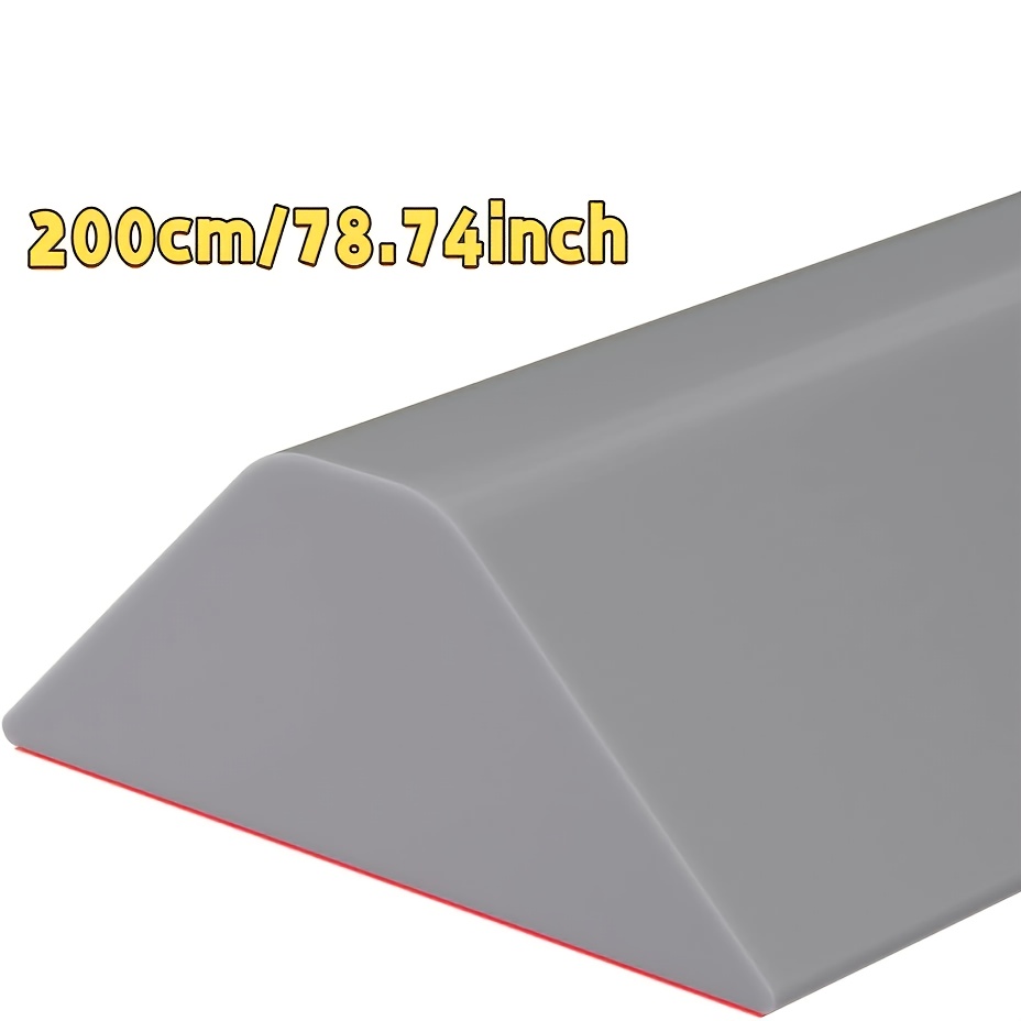 Image of 1 Roll 78.74inch Silicone Foldable Shower Door Dam Board, Shower Door Water Barrier, Wet-dry Door Damper Countertop Silicone Dam Strip 39.37/78.74inch 2 Sizes Optional
