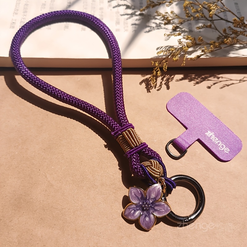 TEMU Ancient Style Knot Woven Wrist Strap Phone Lanyard For Men And Women, Anti-loss Hand Strap, Traditional Chinese Style Phone Case, Universal Fit