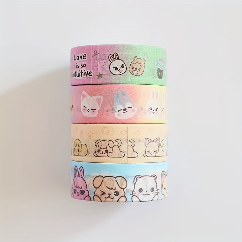 

K-pop Themed Washi Tape Stickers, Washi Tape For Diy Crafts, Scrapbooking, Gift Wrapping, School Supplies, Arts And Crafts