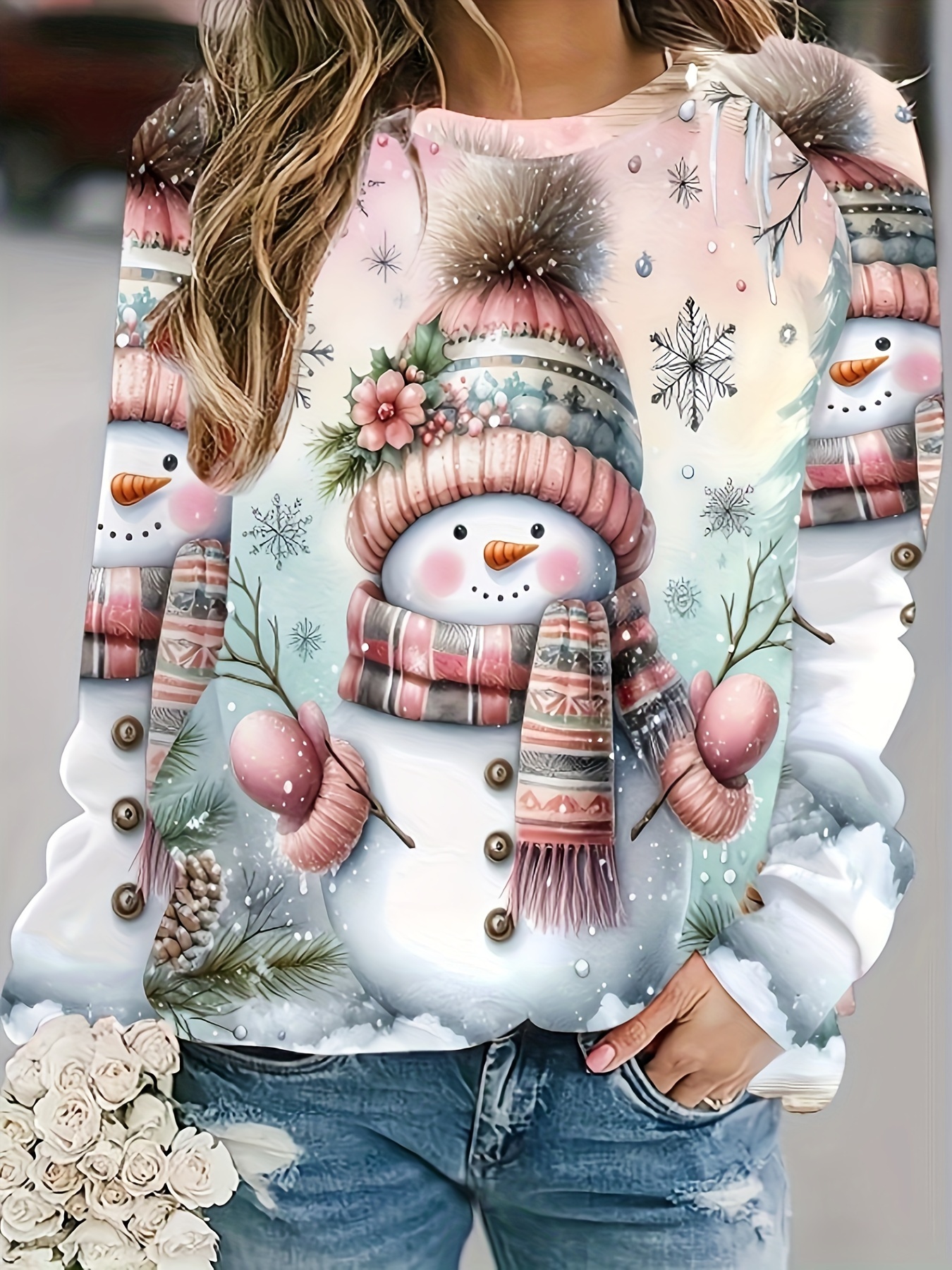 Snowman Christmas Jumper | Bonmarché - Foto 7