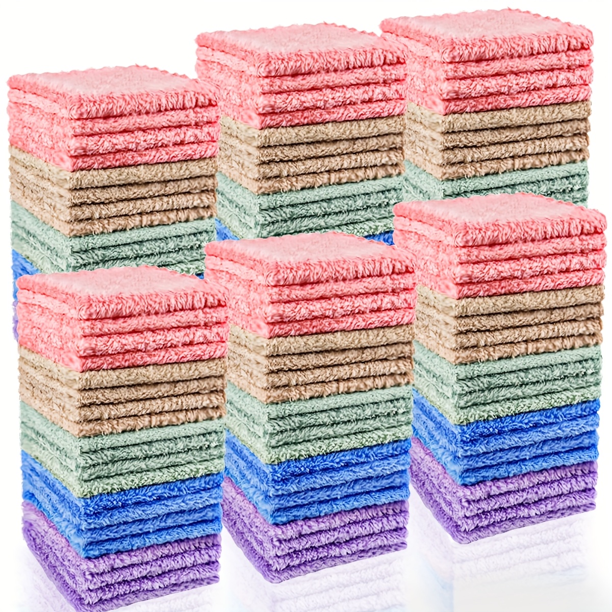 

20pcs & Washcloths - On , -drying, Towels For Bathroom, Bathroom , 9.8*9.8in