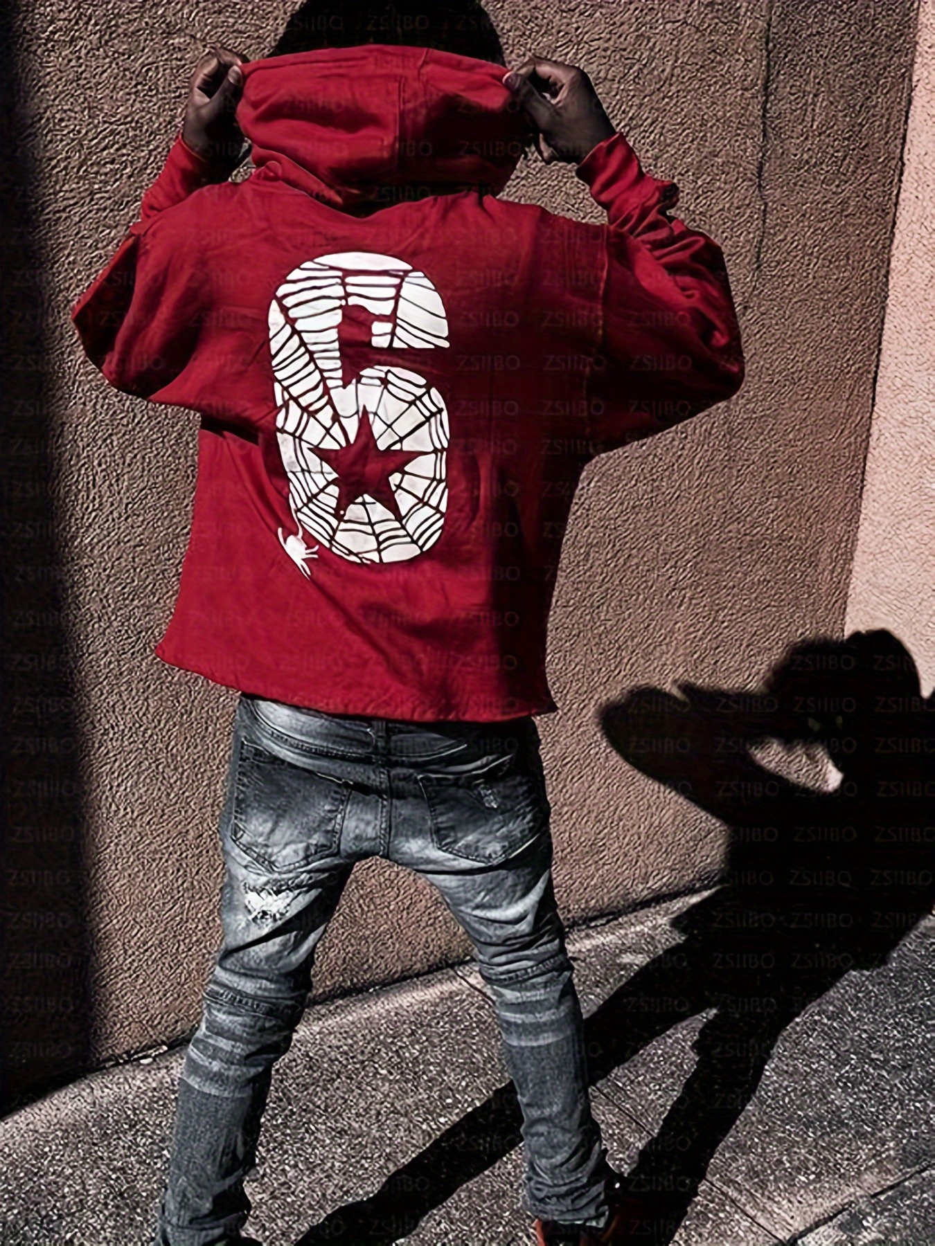 sudadera capucha estilo punk vintage hombre real Temu