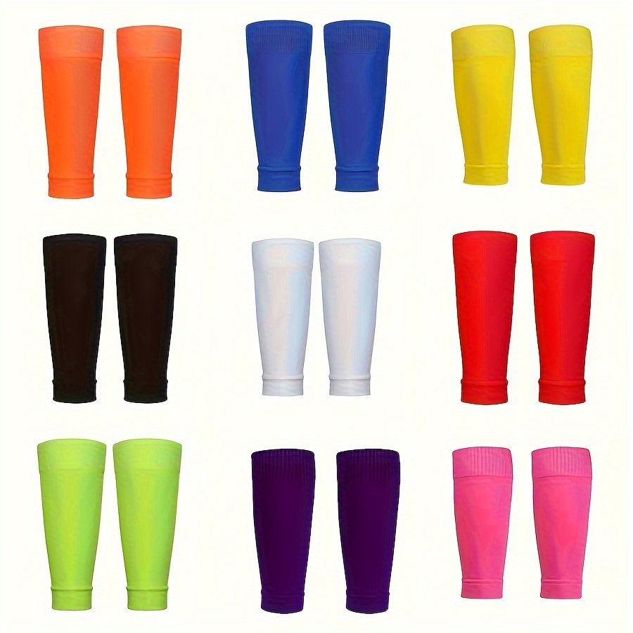 

2 Or 3 Pairs Of Teenager's Leg Sleeves, Comfy Compression Leg Cover Football Sock Sleeves For Outdoor Activities