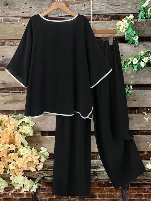 2025 new european and american border leisure suits spring and summer contrast color pull tube craft suits korean leisure boutique suits