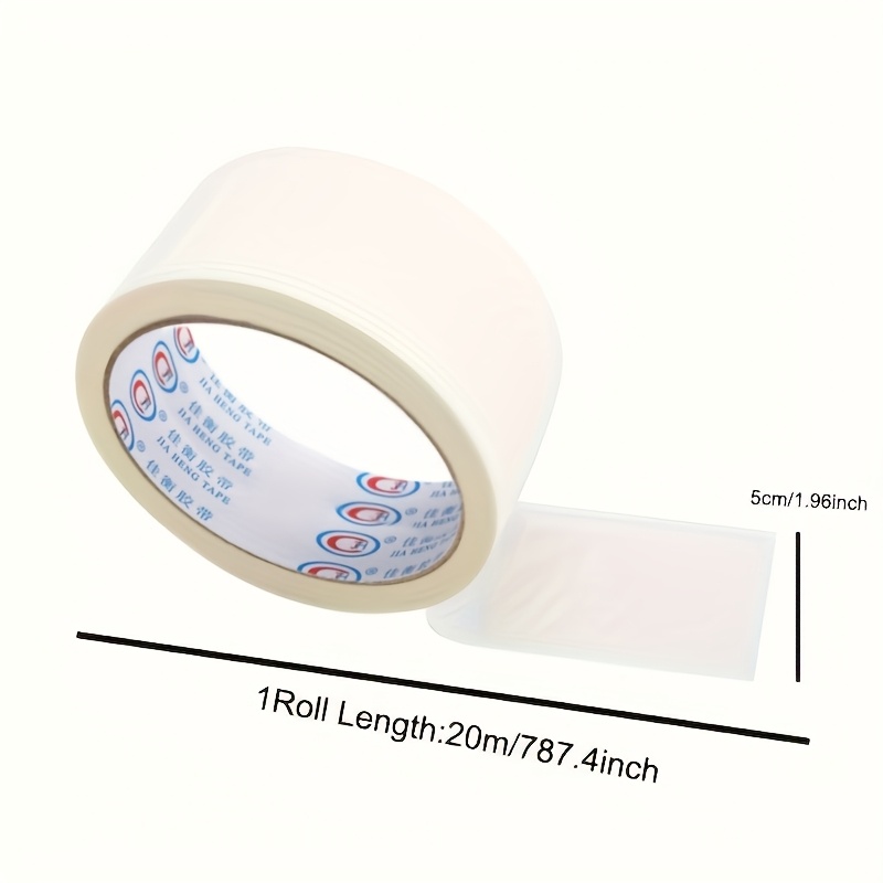 High- White Masking Tape, 20 Yards - & Stick, No Residue, Multi-surface For Painting, Crafts, Art Projects & Home Renovation