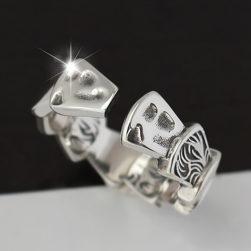 Women's Hip-Hop Dragon Scale Open Ring, Unique Design