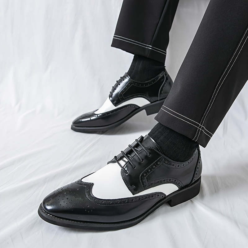 black and white wingtip dress shoes Ming Jacket